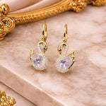 Magical Swan Drop Earrings