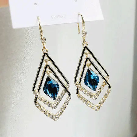 Sapphire Diamond Earrings