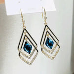 Sapphire Diamond Earrings