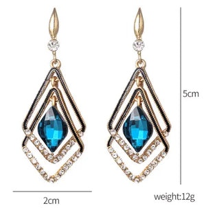 Sapphire Diamond Earrings