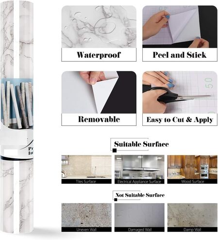 Waterproof Marble Wallpaper