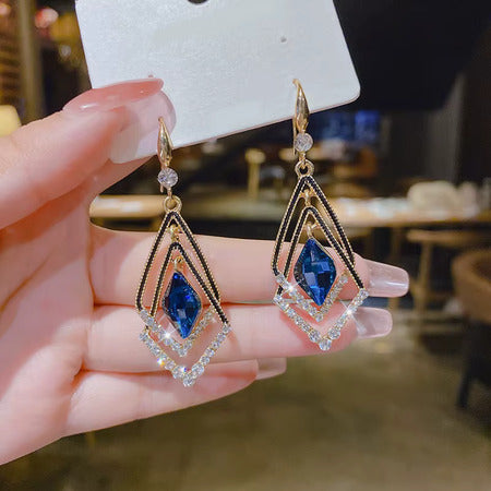 Sapphire Diamond Earrings