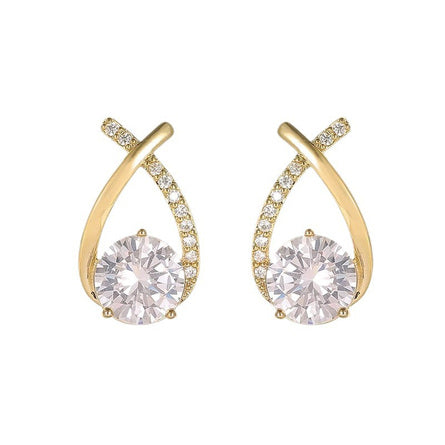 Tessa LILI Teardrop Moissanite Diamond Earrings