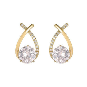 Tessa LILI Teardrop Moissanite Diamond Earrings