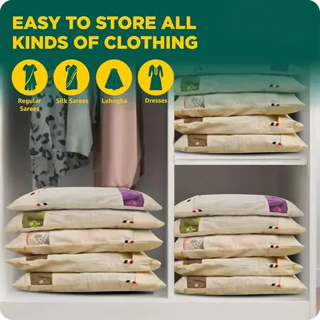 Cotton Saree Covers with Zip