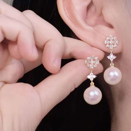 Antique Opulence Pearl Stud Earrings