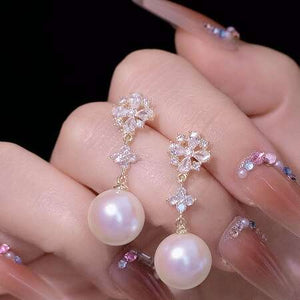 Antique Opulence Pearl Stud Earrings