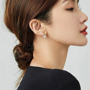 Tessa LILI Teardrop Moissanite Diamond Earrings