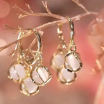 Lily of The Valley Earrings | 3 Moonstone Drop Earrings