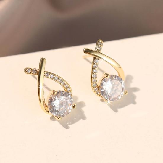 Tessa LILI Teardrop Moissanite Diamond Earrings