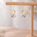 Magical Swan Drop Earrings