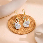 Magical Swan Drop Earrings