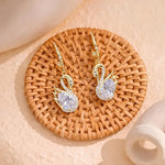 Magical Swan Drop Earrings
