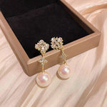 Antique Opulence Pearl Stud Earrings